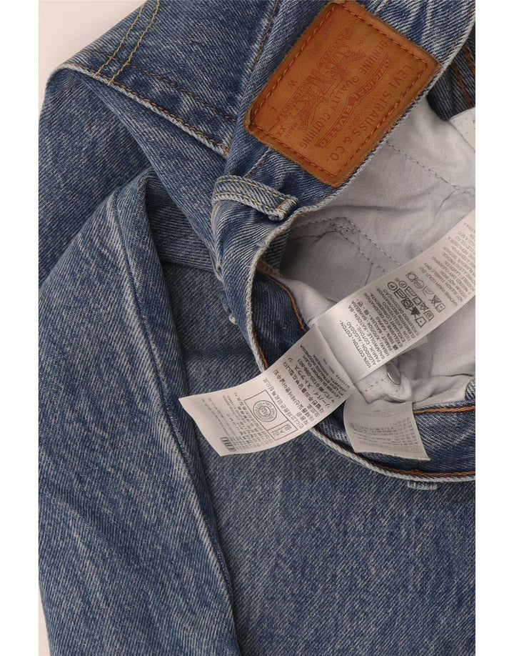 Jeans retos masculinos Levi's W26 L30 algodão azul