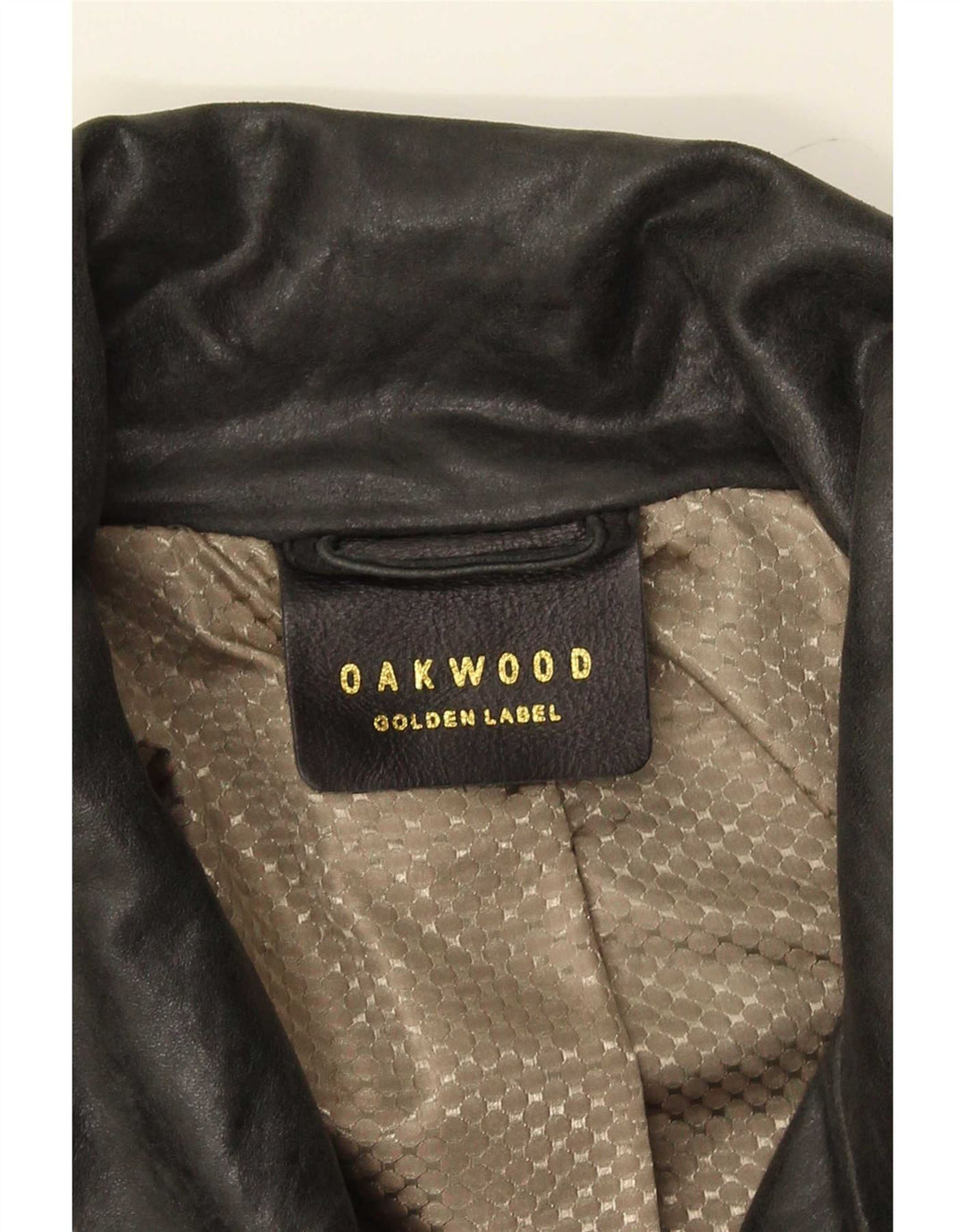 Casaco trench feminino de couro Oakwood UK 14 médio preto