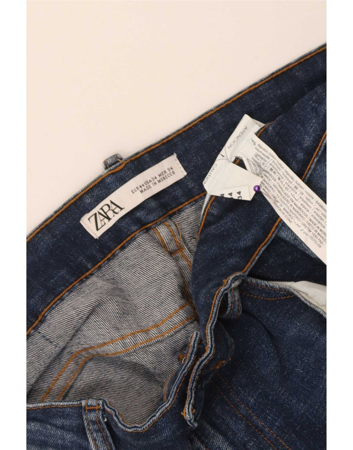 Zara Mens Slim Jeans EU 44 Grande W34 L29 Azul Algodão