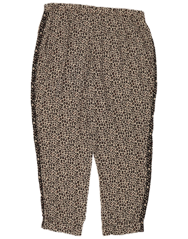 Calça casual feminina de cintura alta Marks & Spencer UK 18 XL W36 L27 branca