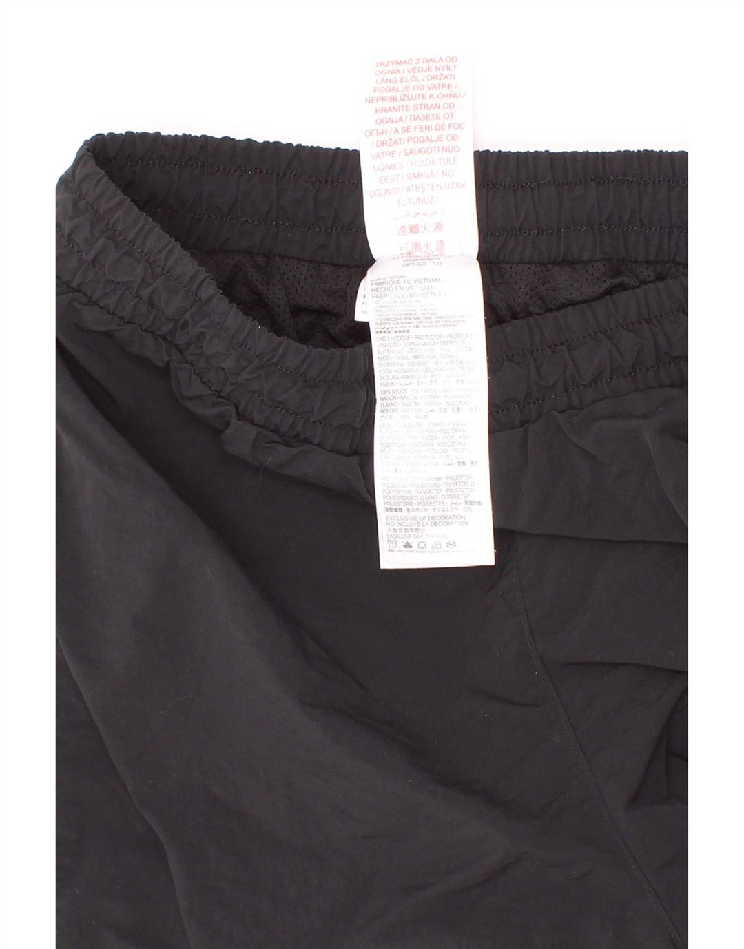 Shorts esportivos Converse Boys 13-14 anos XL preto poliéster