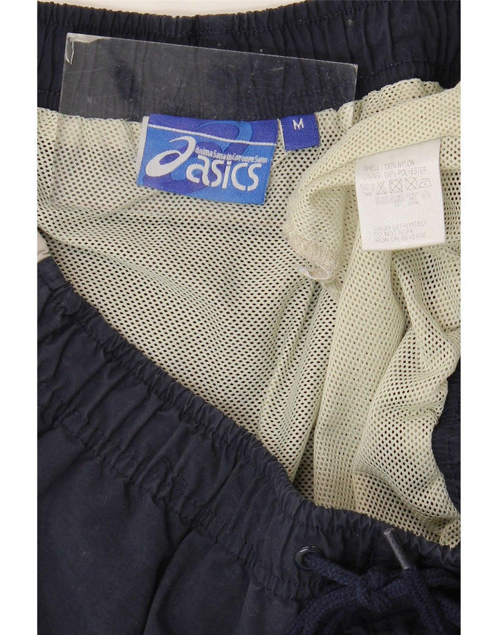 Shorts esportivos masculinos Asics médio azul marinho Colourblock Nylon