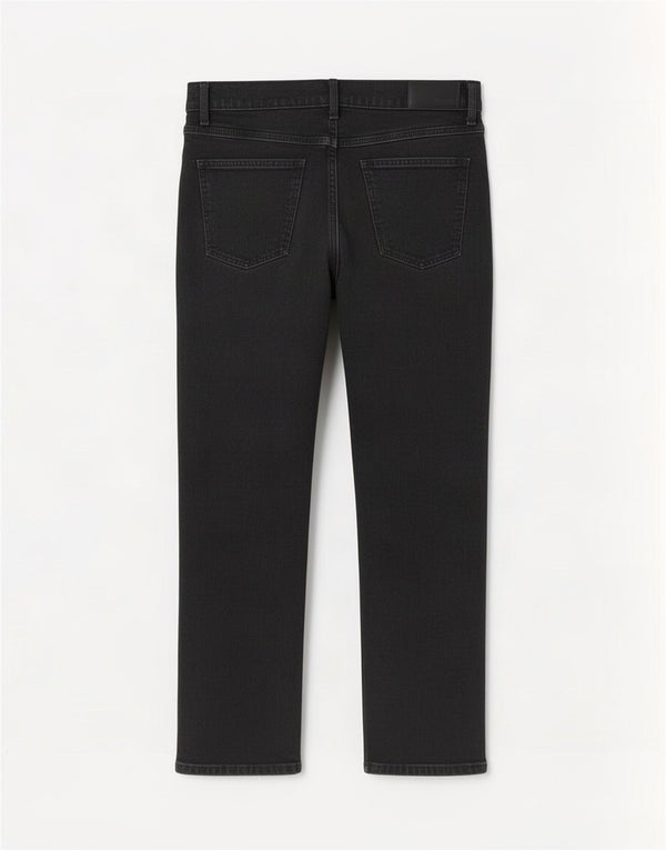 Wrangler Mens Regular Fit Straight Jeans W34 L30 Algodão Preto