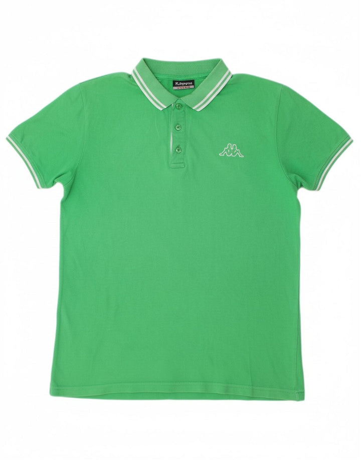 Camisa polo masculina KAPPA algodão verde médio