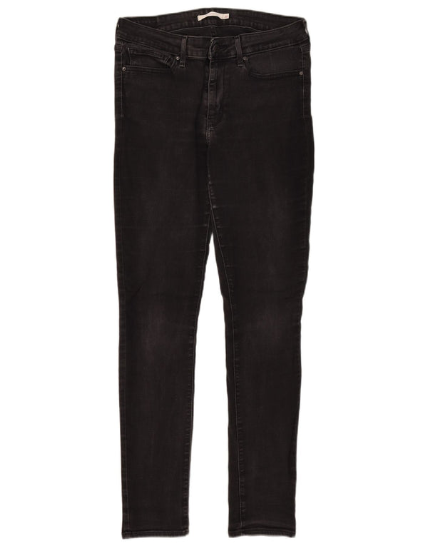 Calça jeans feminina Levi's 711 skinny W30 L32 algodão preto