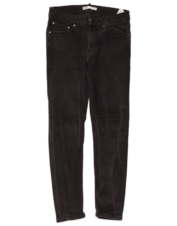 Zara Mens Skinny Jeans EU 40 Médio W31 L27 Algodão Preto