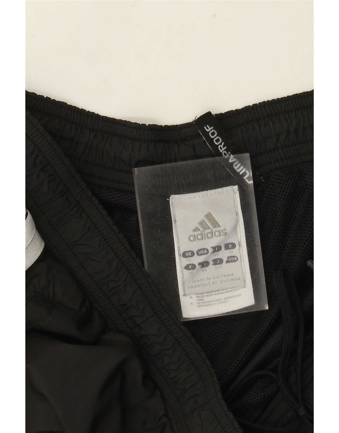 ADIDAS Womens Clima Proof Tracksuit Calças UK 12 Médio Cinza Poliéster
