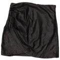 Zara mini saia feminina de couro sintético grande W30 poliuretano preto
