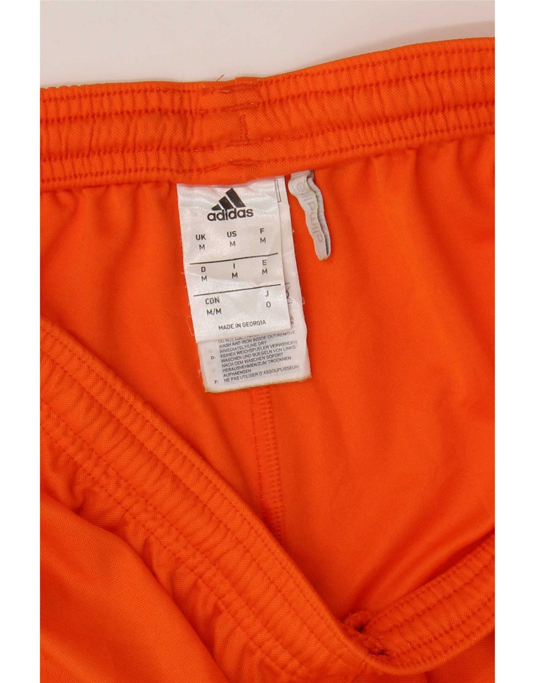 Adidas Masculino Climalite Sport Shorts Médio Laranja Poliéster