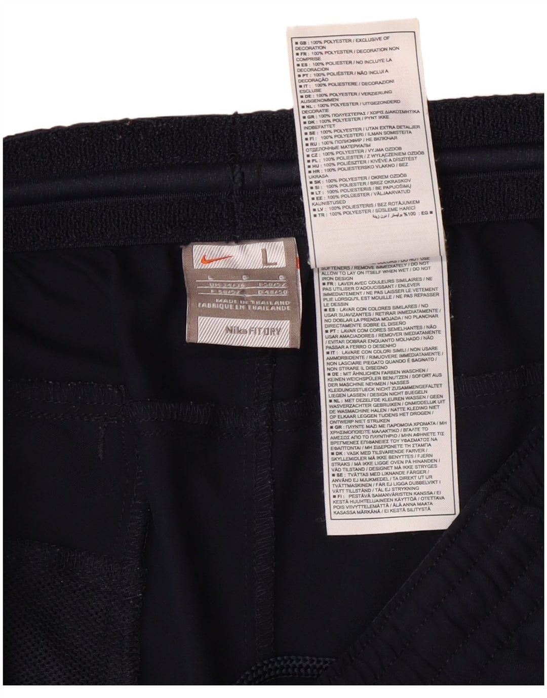 Shorts esportivos masculinos Nike grandes poliéster azul marinho