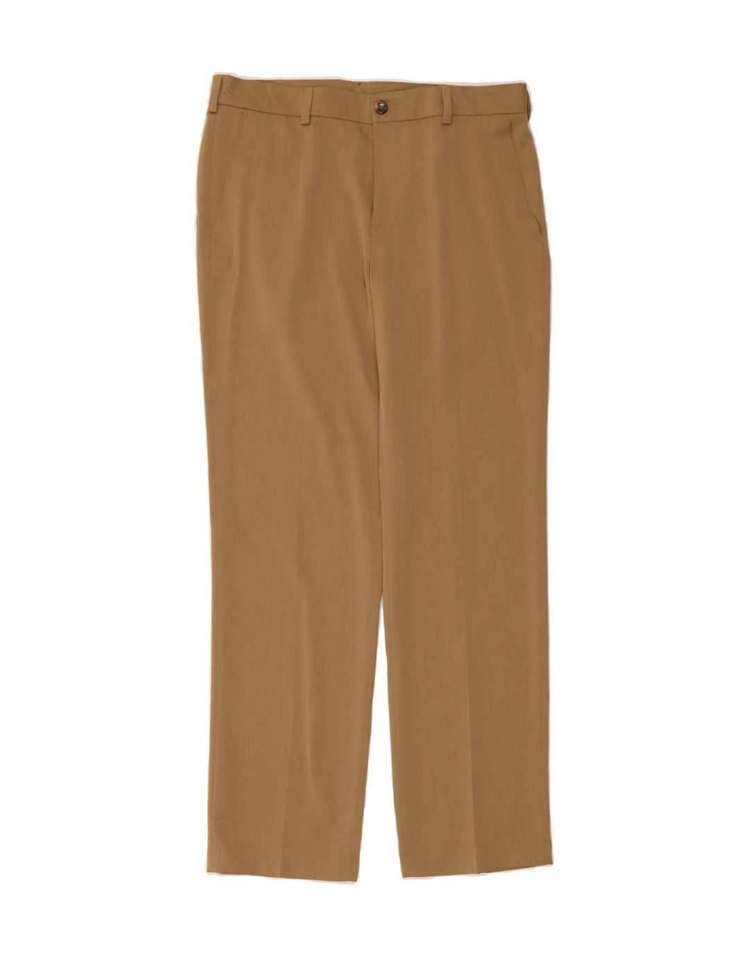 IZOD Mens Straight Chino Trousers W33 L32 Brown Polyester Vintage Izod and Second-Hand Izod from Messina Hembry 