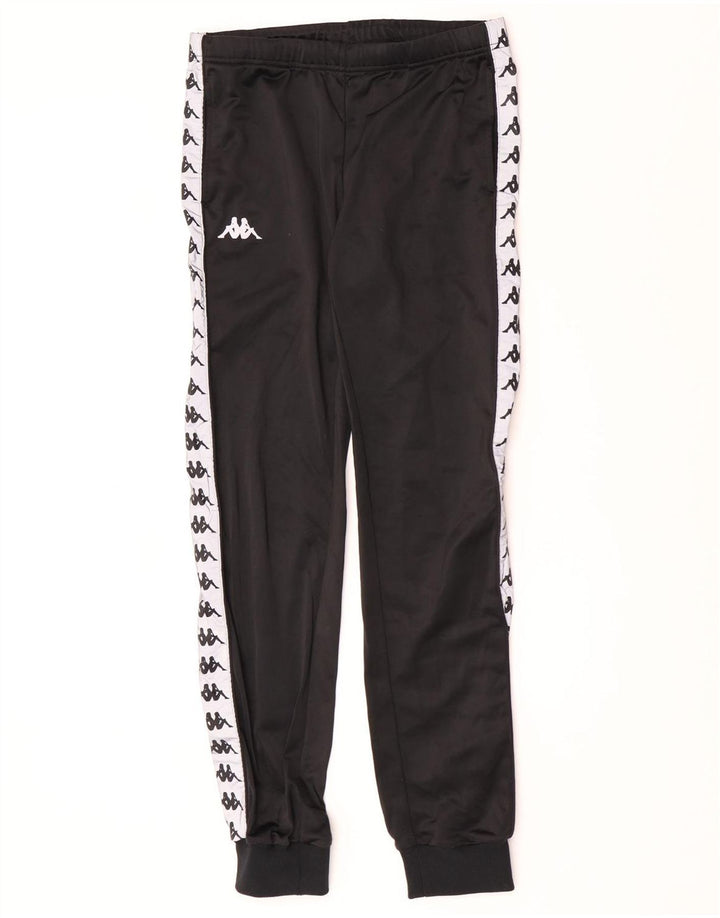Calça de treino masculina Kappa Graphic Joggers pequena preta
