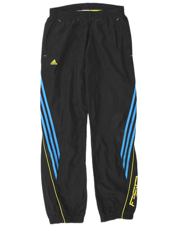 Calças de treino Adidas Boys F50 Graphic 13-14 anos preto poliéster