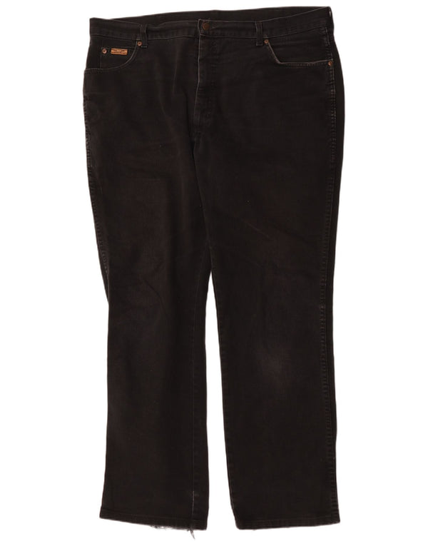 Wrangler Masculino Texas Straight Jeans W42 L34 Algodão Preto