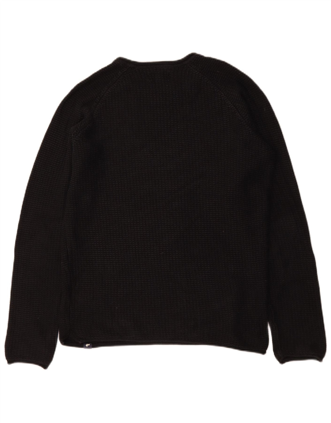 Suéter masculino Jack & Jones com gola redonda, algodão preto médio