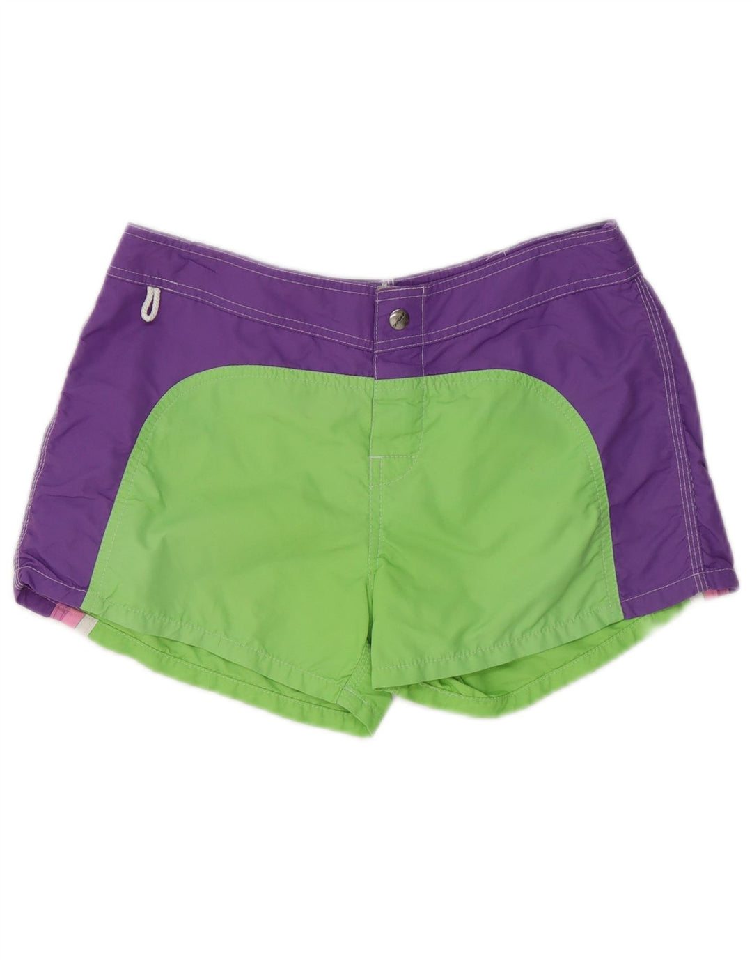 Shorts de natação feminino Sundek UK 10 poliéster colorblock verde pequeno