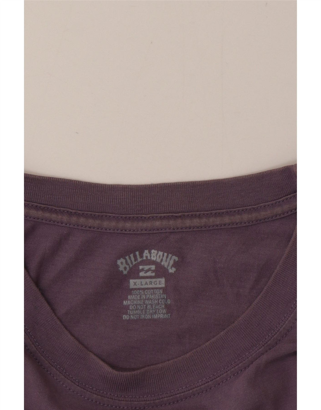 Camiseta gráfica masculina Billabong Top XL algodão roxo