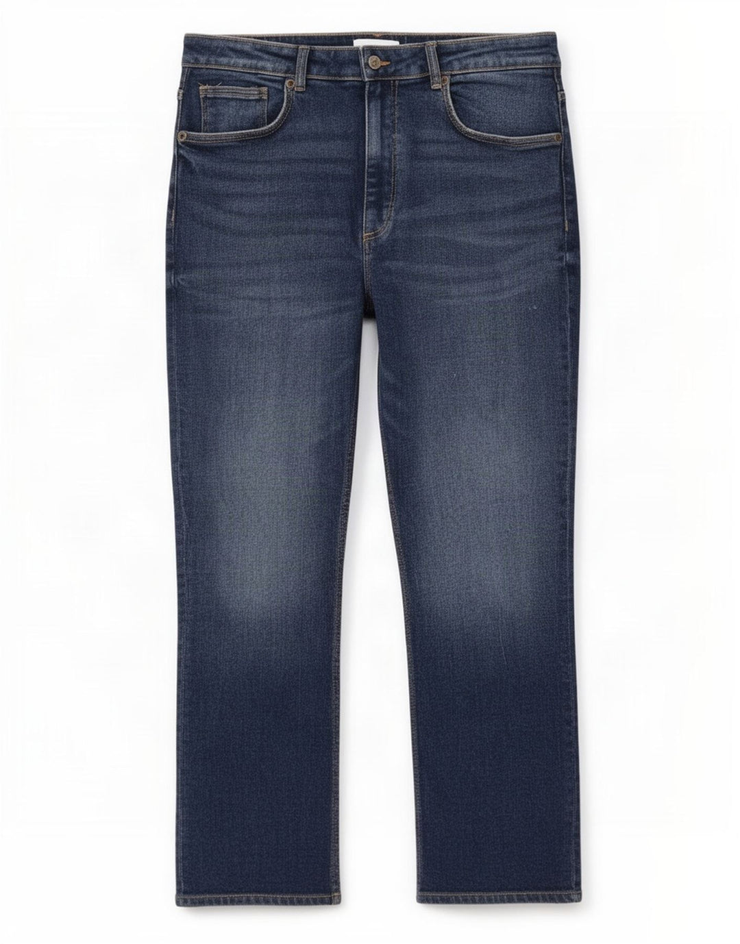 Calça jeans reta feminina Zara EU 46 2XL W36 L26 Azul