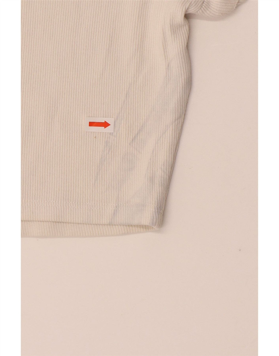 ZARA Top curto feminino UK 12 Médio Off White