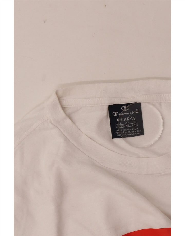 Camiseta gráfica masculina Champion XL branca