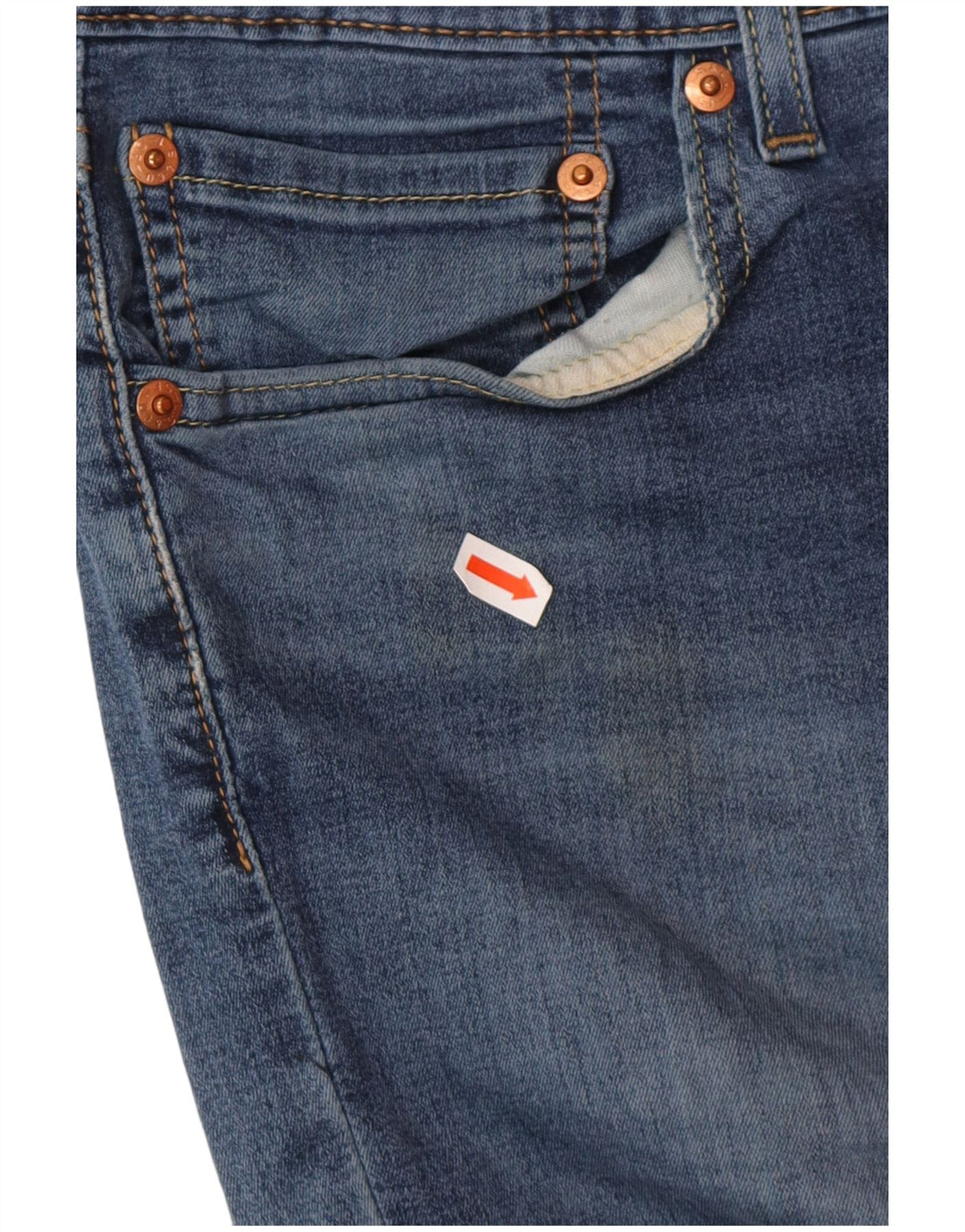LEVI'S Masculino 511 Slim Jeans W33 L32 Azul Algodão