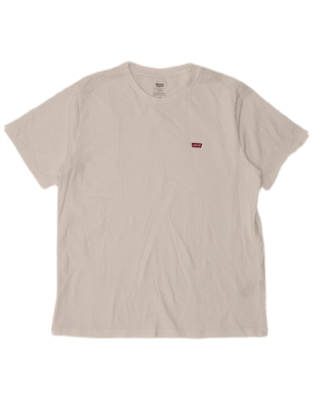 Camiseta masculina padrão Levi's Top grande de algodão branco