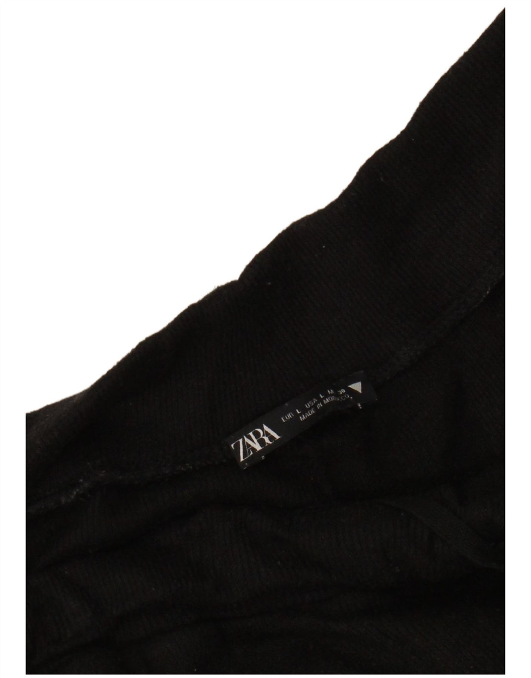 ZARA Calça de treino feminina Joggers UK 16 Grande Preto