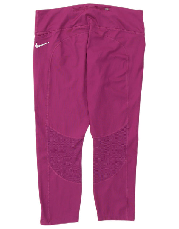 Leggings Nike Dri Fit Capri UK 18 XL Roxo Poliéster