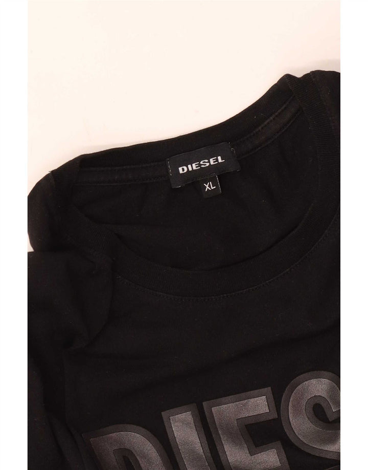 Diesel Camiseta Masculina Graphic Top XL Preto