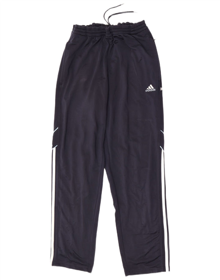 Calça de treino masculina Adidas grande poliéster azul marinho