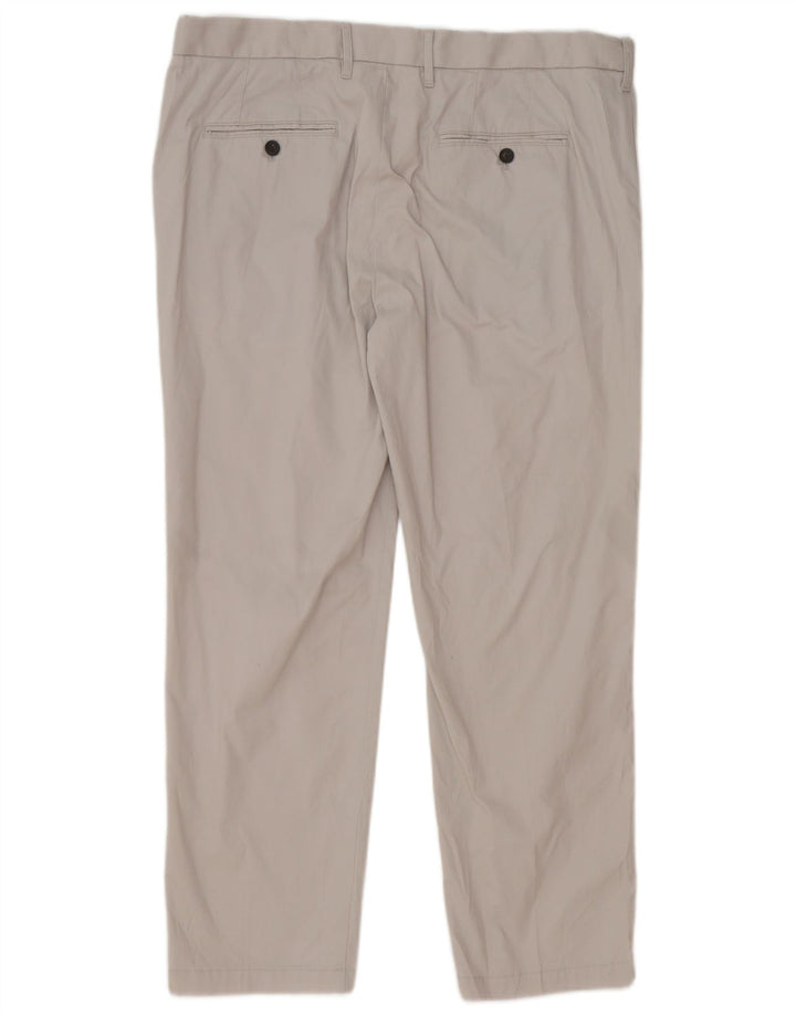 Calça Chino Masculina Marks & Spencer Regular Fit W38 L29 Algodão Cinza