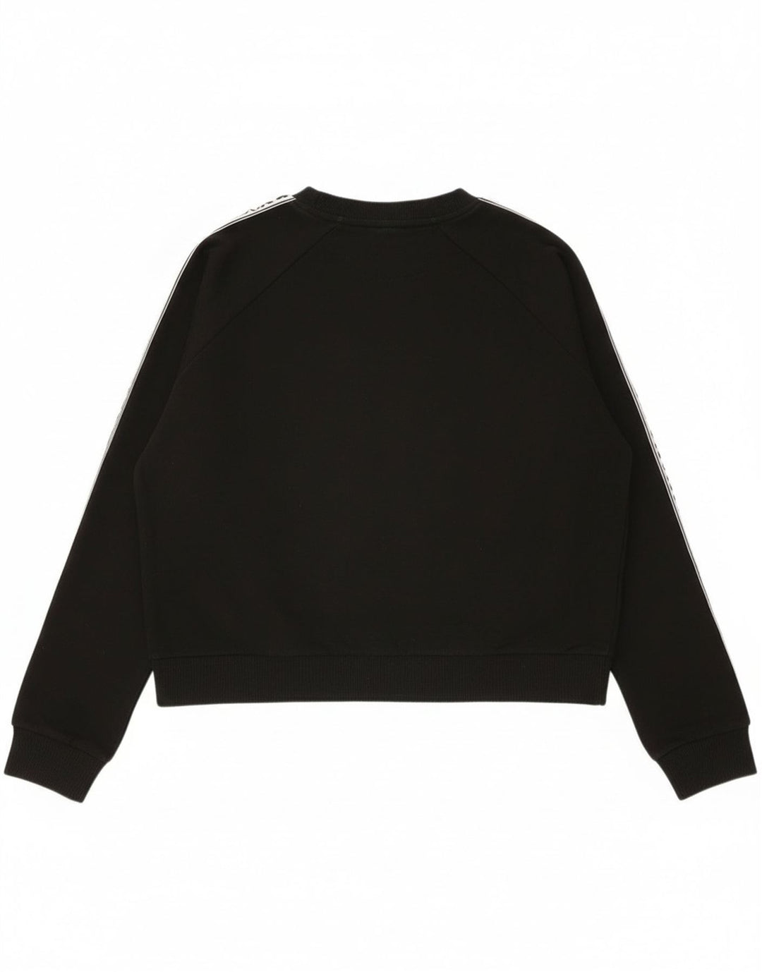 Vans feminino gráfico oversized moletom jumper UK 10 pequeno algodão preto