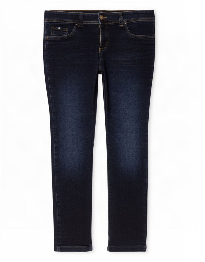 Lee Womens Slim Jeans US 9 Médio W30 L26 Azul Marinho Algodão
