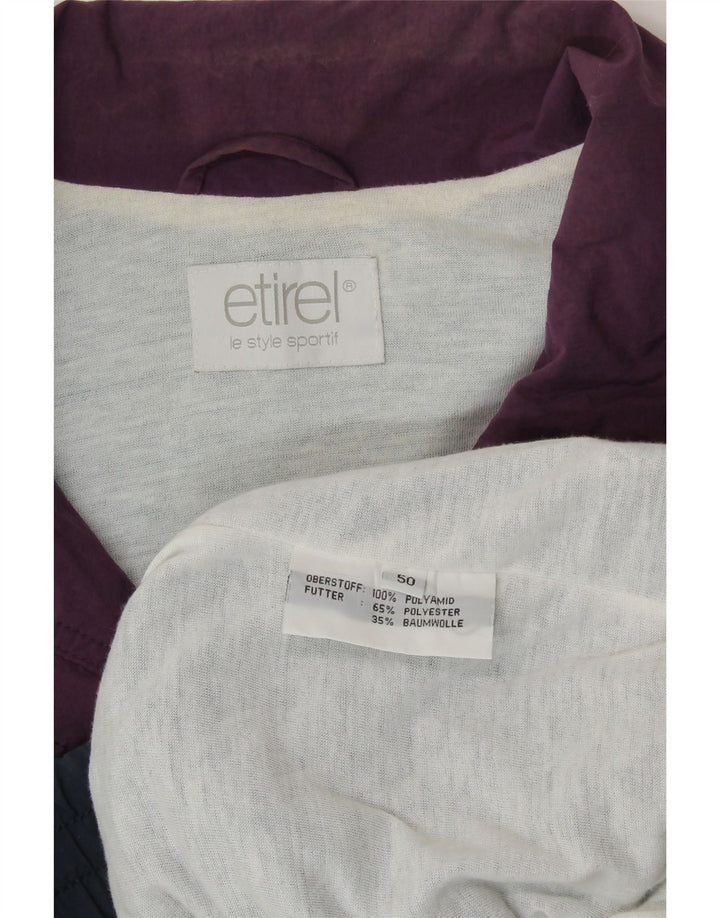 Jaqueta masculina ETIREL com ajuste solto e top IT 50 bloco colorido azul médio