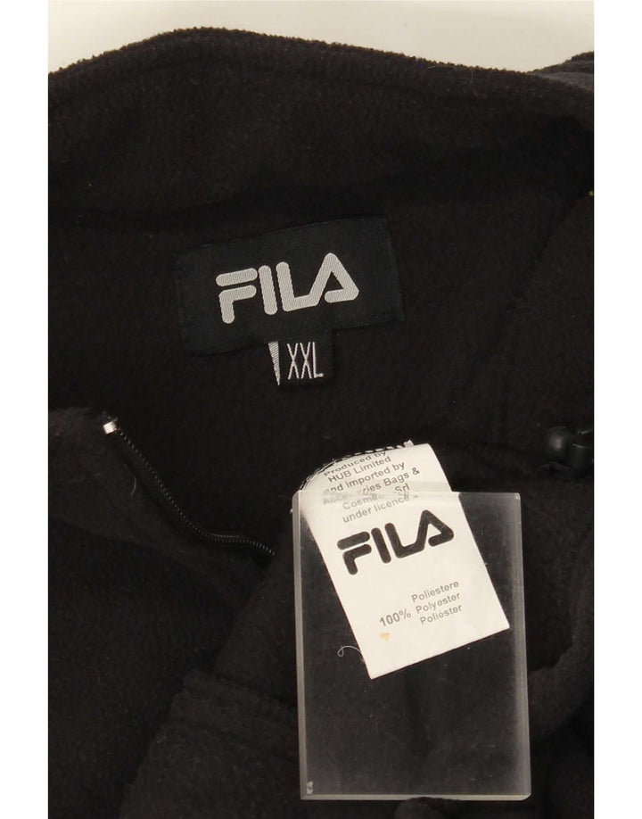 Jaqueta masculina Fila Liner Fleece UK 44 2XL poliéster preto