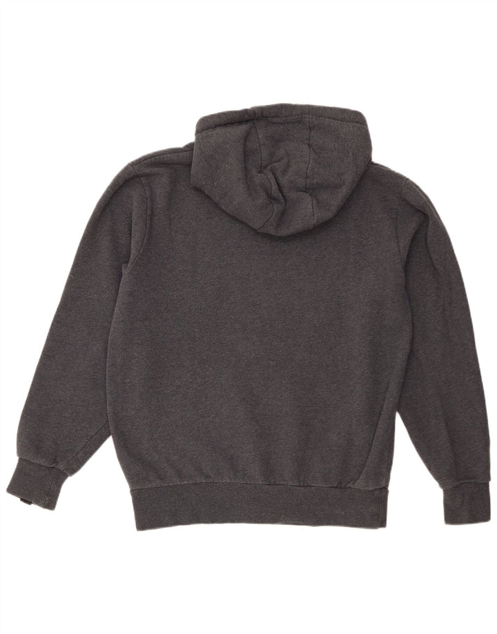 Suéter Ellesse masculino com capuz gráfico cinza médio algodão