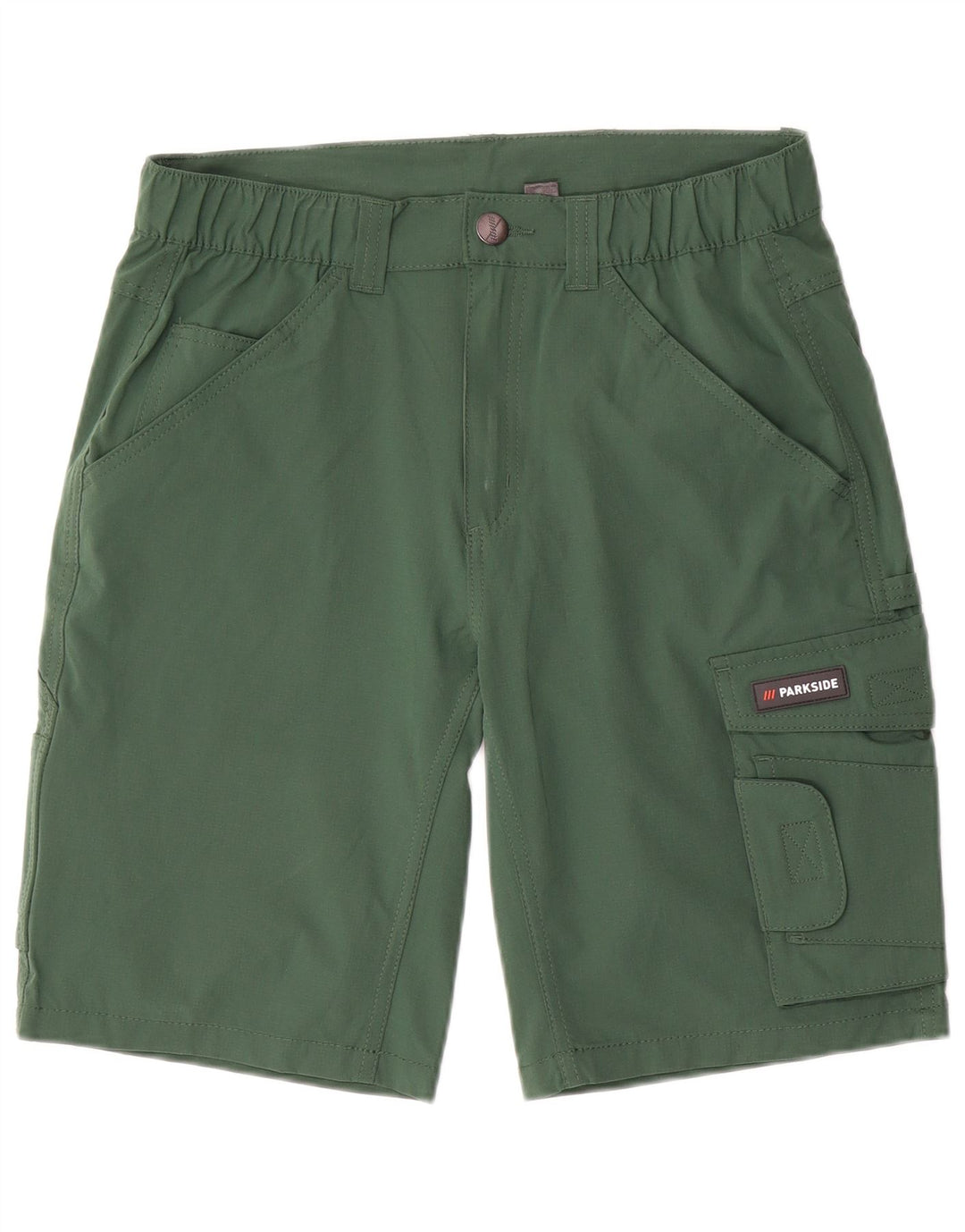 Shorts cargo masculino Parkside pequeno W29 verde elastano