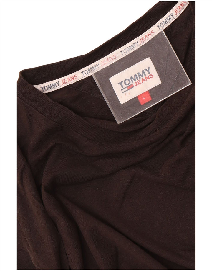 Tommy Hilfiger Mens Top Manga Longa Grande Marrom