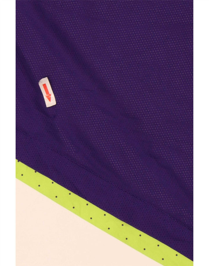 Camiseta Nike Masculina Dri Fit Graphic Top Grande Roxo Geométrico Poliéster