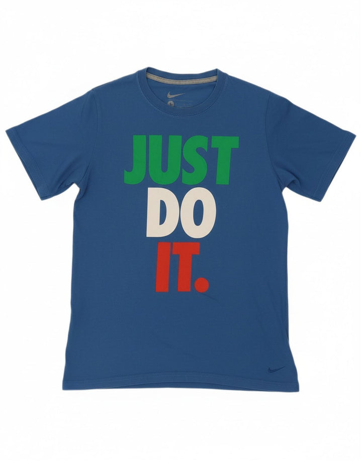 Camiseta gráfica masculina NIKE 12-13 anos grande azul