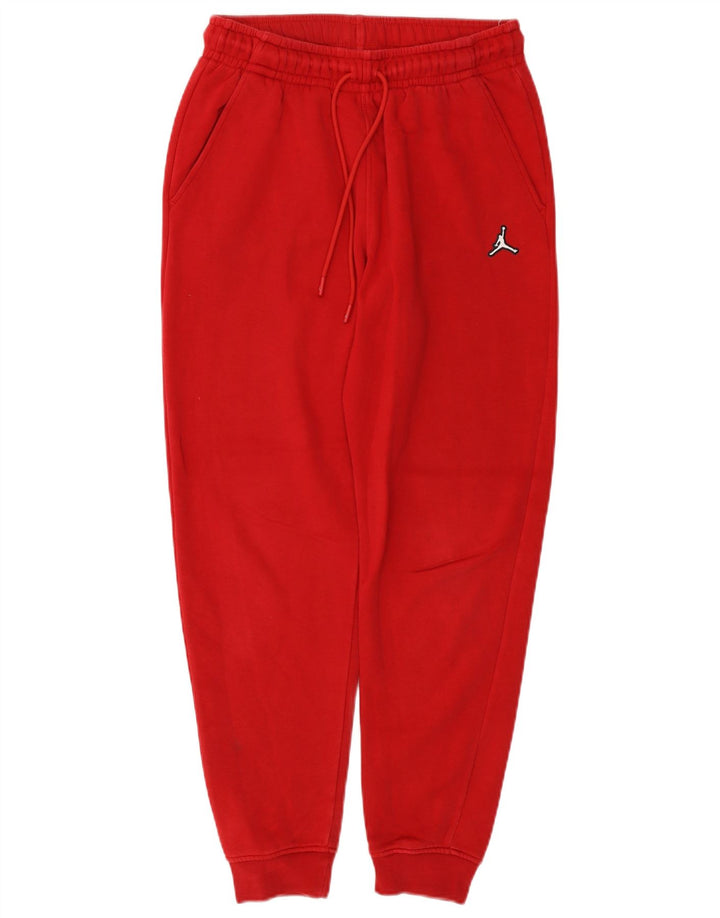 Calça de treino masculina Jordan Joggers pequeno algodão vermelho