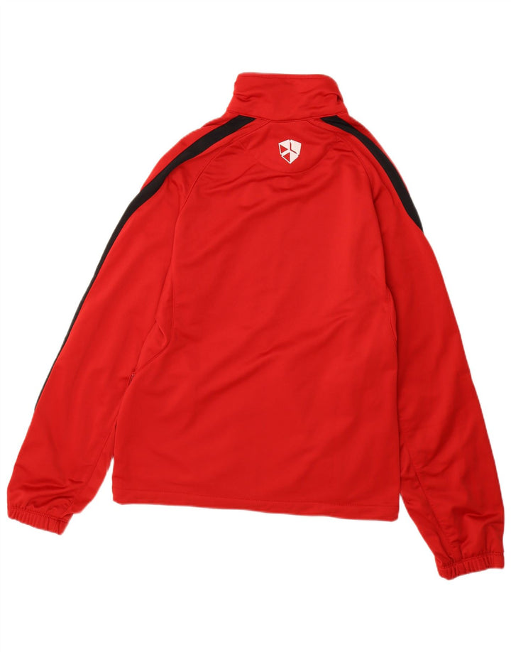 NIKE Mens Tracksuit Top Jacket Pequeno Vermelho Colourblock Poliéster