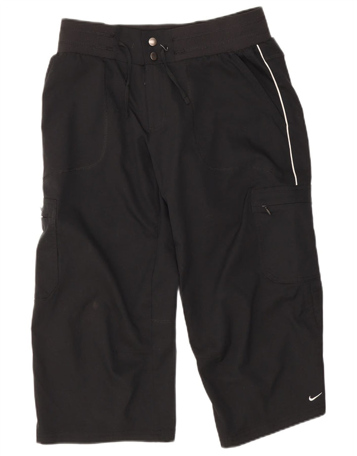 Calça Nike Capri Cargo Feminina UK 8 Pequena W28 L20 Poliéster Preta