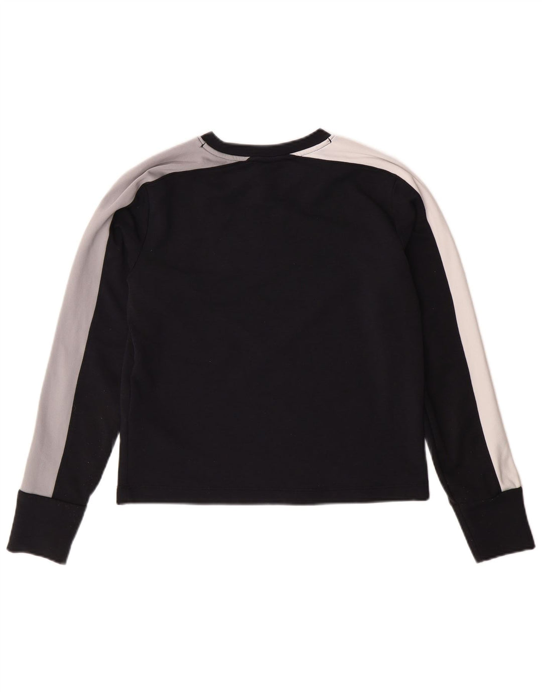 UNDER ARMOUR Top feminino solto manga comprida Reino Unido 6 XS preto colorblock