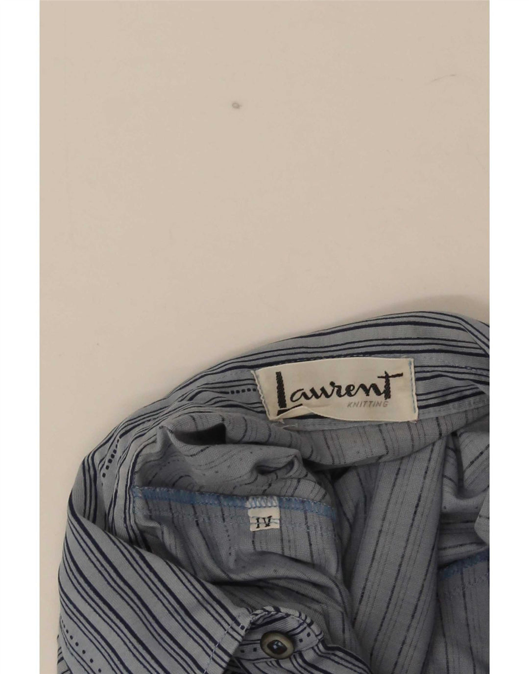Camisa polo masculina Laurent pequena listrada azul
