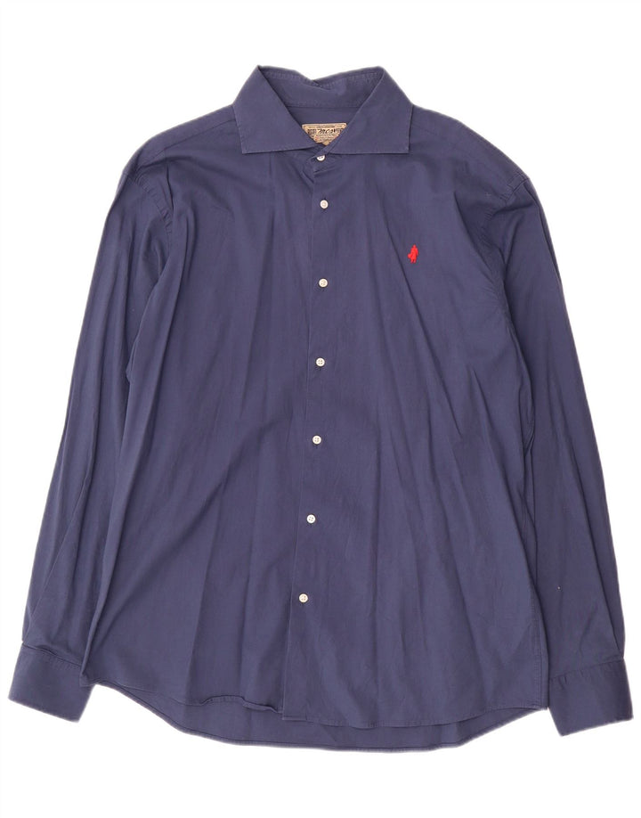 Camisa masculina Marlboro Classics 2XL algodão azul marinho