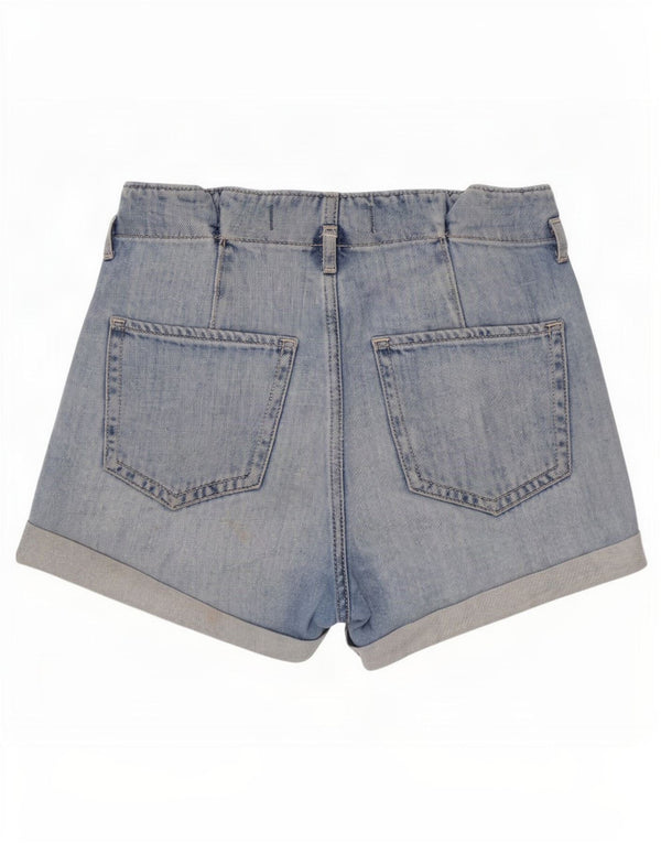 Shorts jeans feminino Hollister EUA 4 pequeno W26 algodão azul