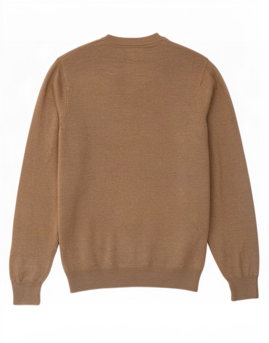 Suéter masculino Marks & Spencer com decote em V XS de algodão bege