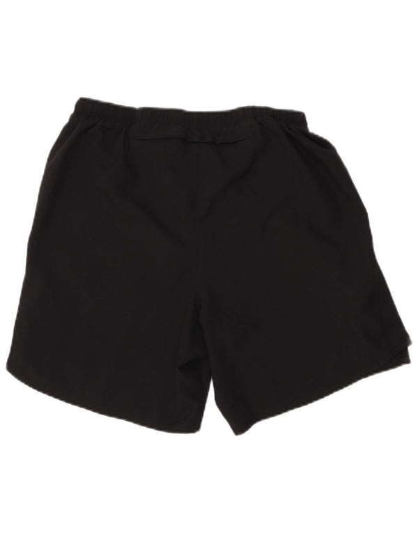 Shorts esportivos femininos NIKE UK 12 poliéster preto médio