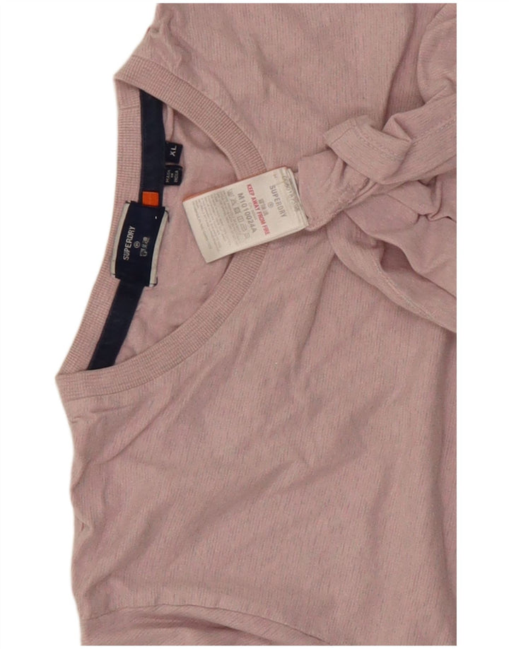 Camiseta masculina Superdry Top XL algodão rosa